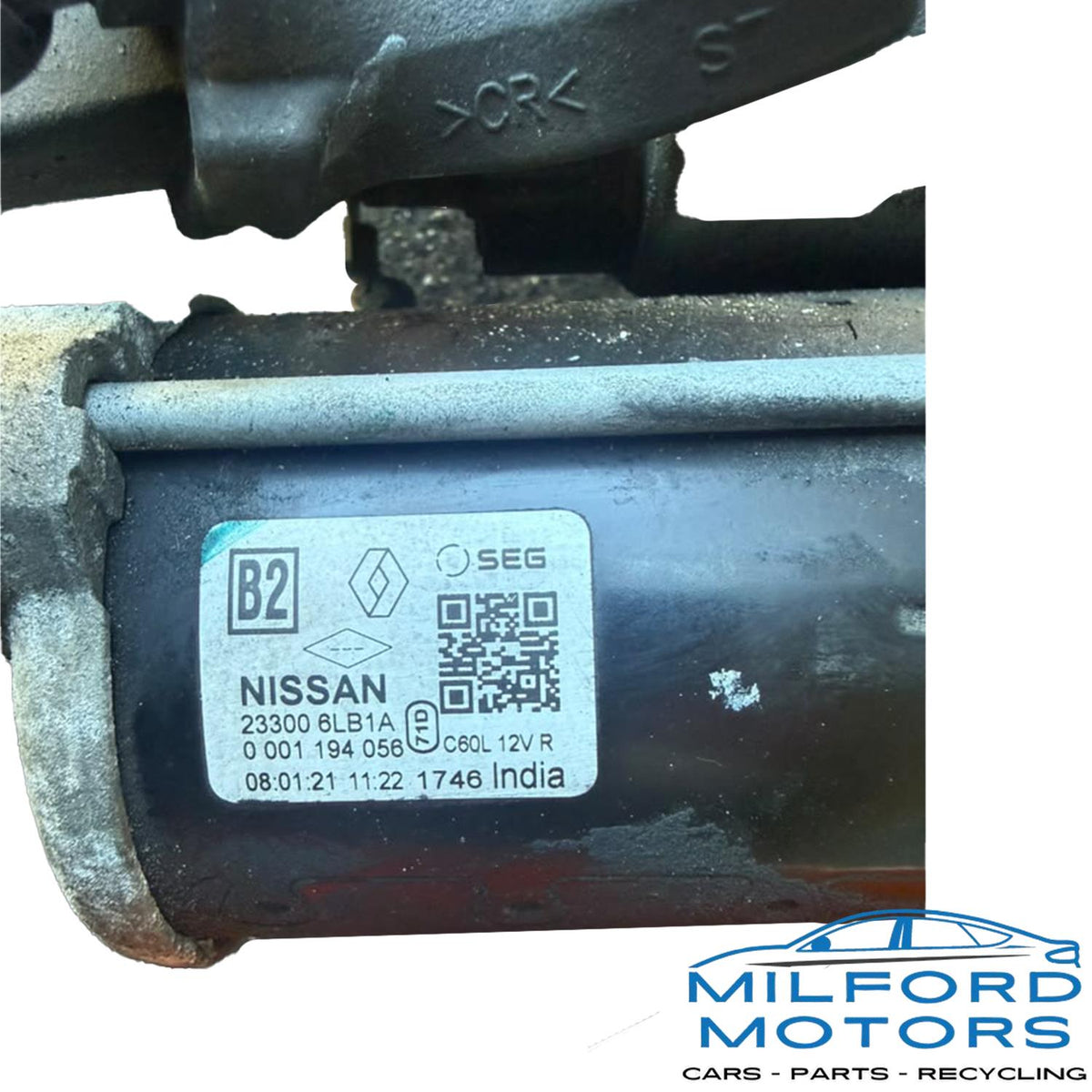 Used OEM 2020–2025 Nissan Kicks Sentra Starter Motor (AT) 43,521 Miles