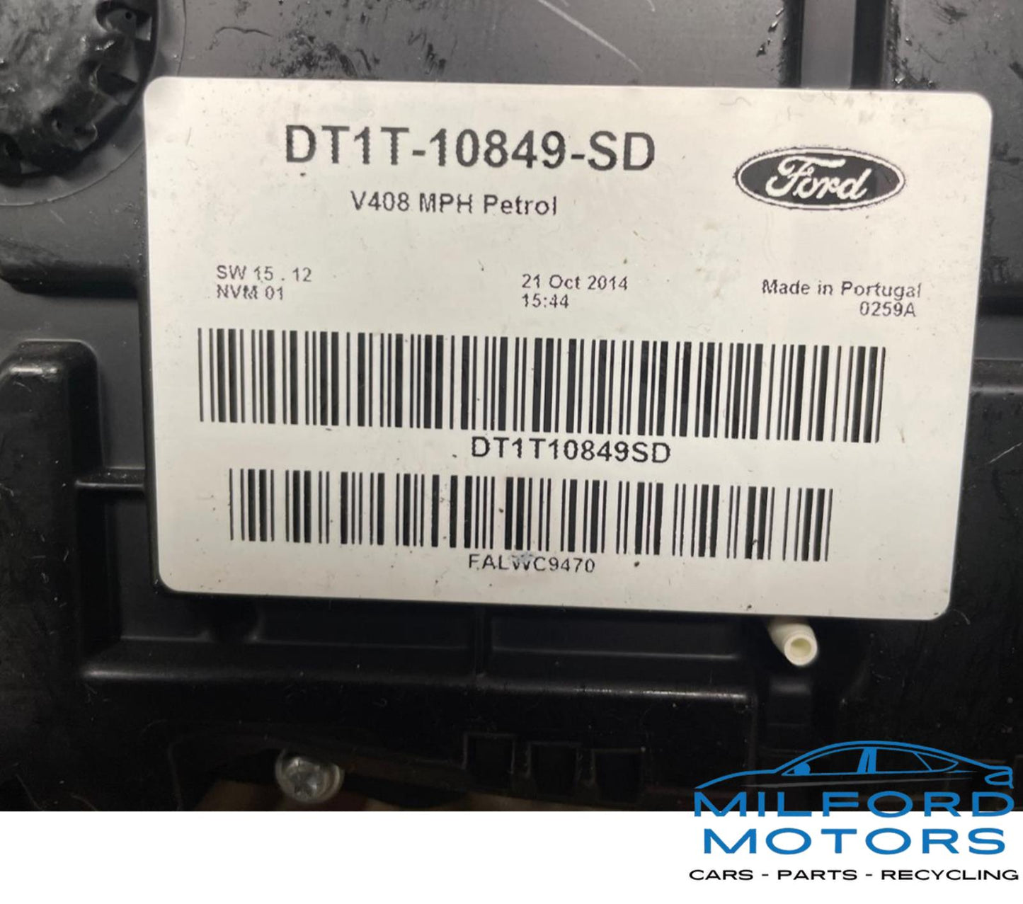 OEM Used Instrument Cluster Speedometer – 2014-2015 Ford Transit Connect MPH – ID DT1T-10849-SA thru SF