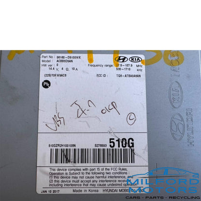 USED KIA OPTIMA 2017-2018 OEM RADIO RECEIVER 7.0" SCREEN  – 96160D5100WK