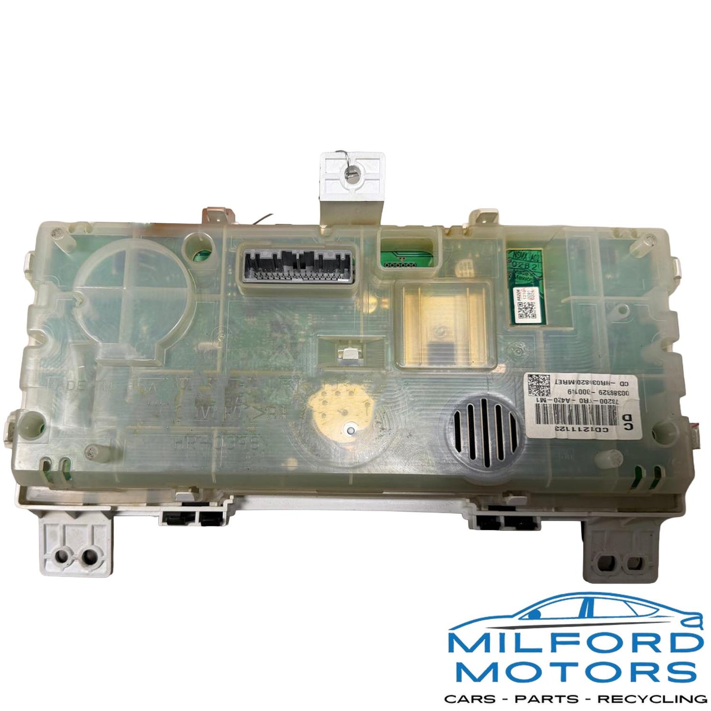 OEM Used Instrument Cluster Lower Tachometer Assembly – 2012-2013 Honda Civic 1.8L AT – Blue Background – Part # 78200-TR0-A41 / 78200-TR0-A42