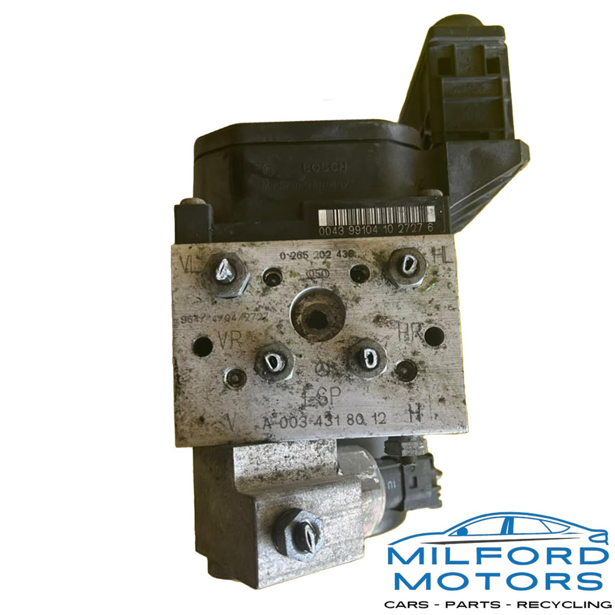 Used OEM ABS Pump Anti-Lock Brake Assembly – 2000-2002 Mercedes-Benz S-Class CL-Class – 0034318112