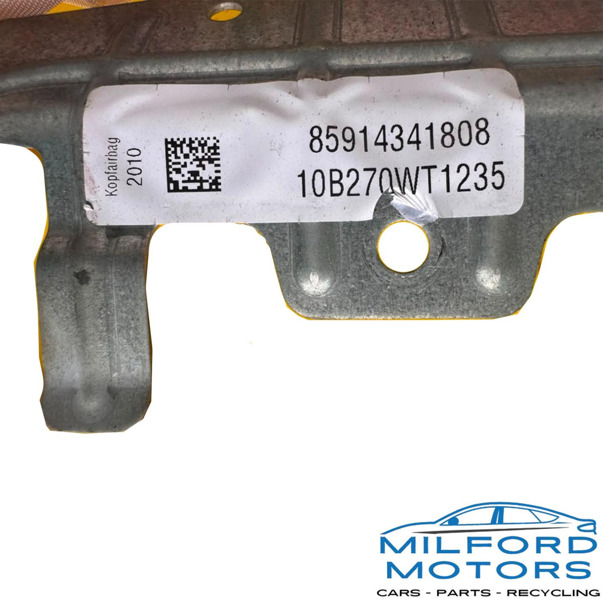 2011-2016 BMW 528i 535i 550i M5 OEM USED Passenger Right Roof Curtain Air Bag OEM 72129143418