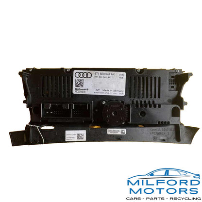 2008-2013 Audi A4 A5 Q5 S4 S5 USED Dual-Zone A/C Control 8T1820043AKXZF OEM