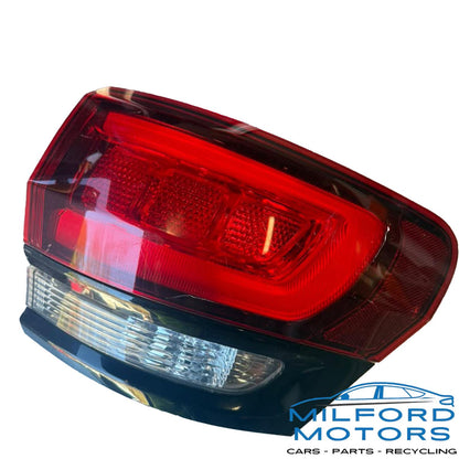 Used OEM 2014–2022 Jeep Grand Cherokee Passenger Right Tail Light – Quarter Panel Mounted – Black Bezel – 68142942AH