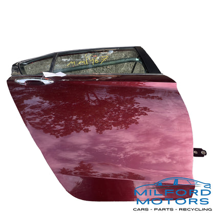Used Right Rear Electric Door Panel Red R548P Fits 2013-2017 Honda Accord Sedan 90,102 Miles