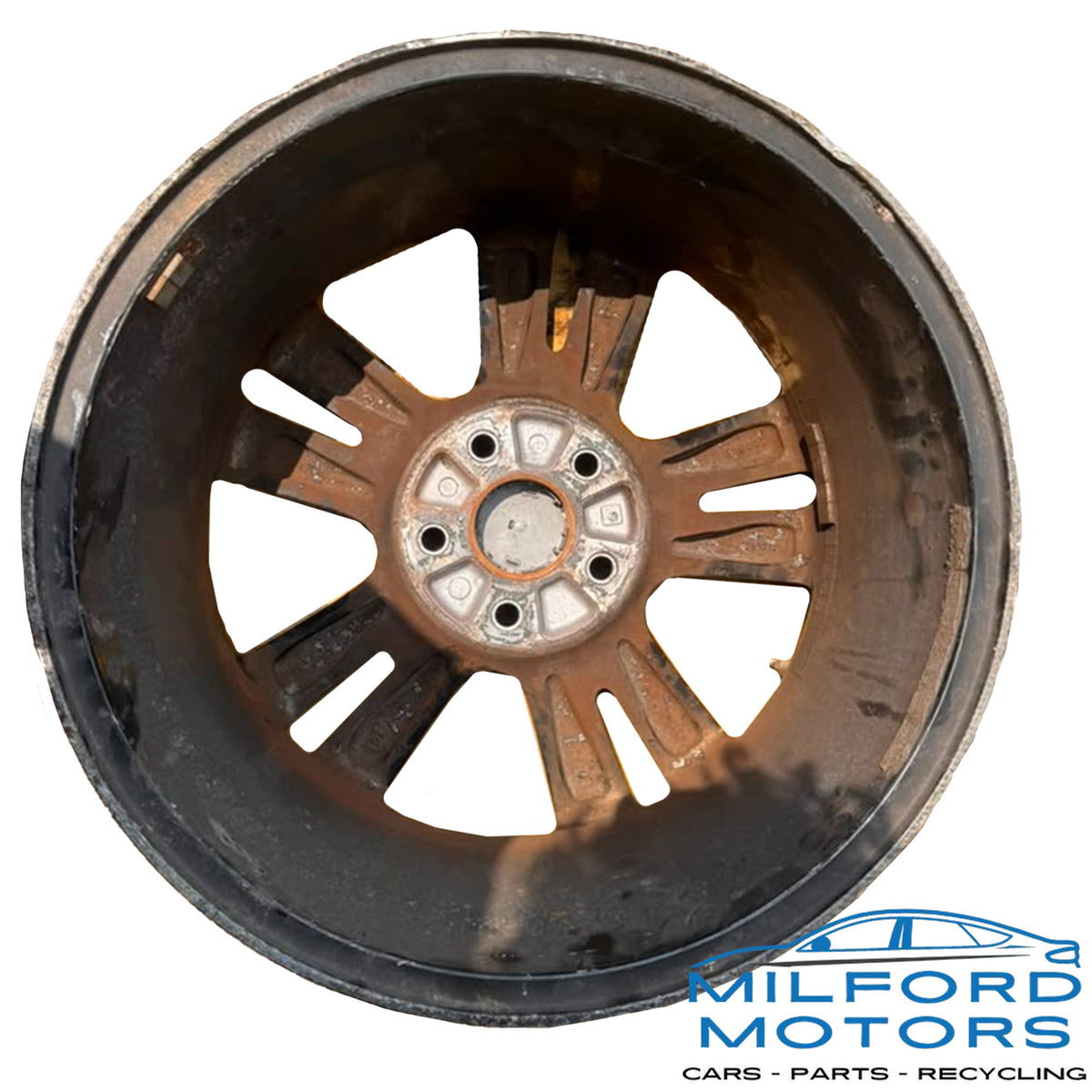 Used 2016–2018 Honda Pilot 18x8 Alloy Wheel — 5 Twin/Double Spoke — Machined Face — Dark Gray Inlay — OEM 42700TG7A41
