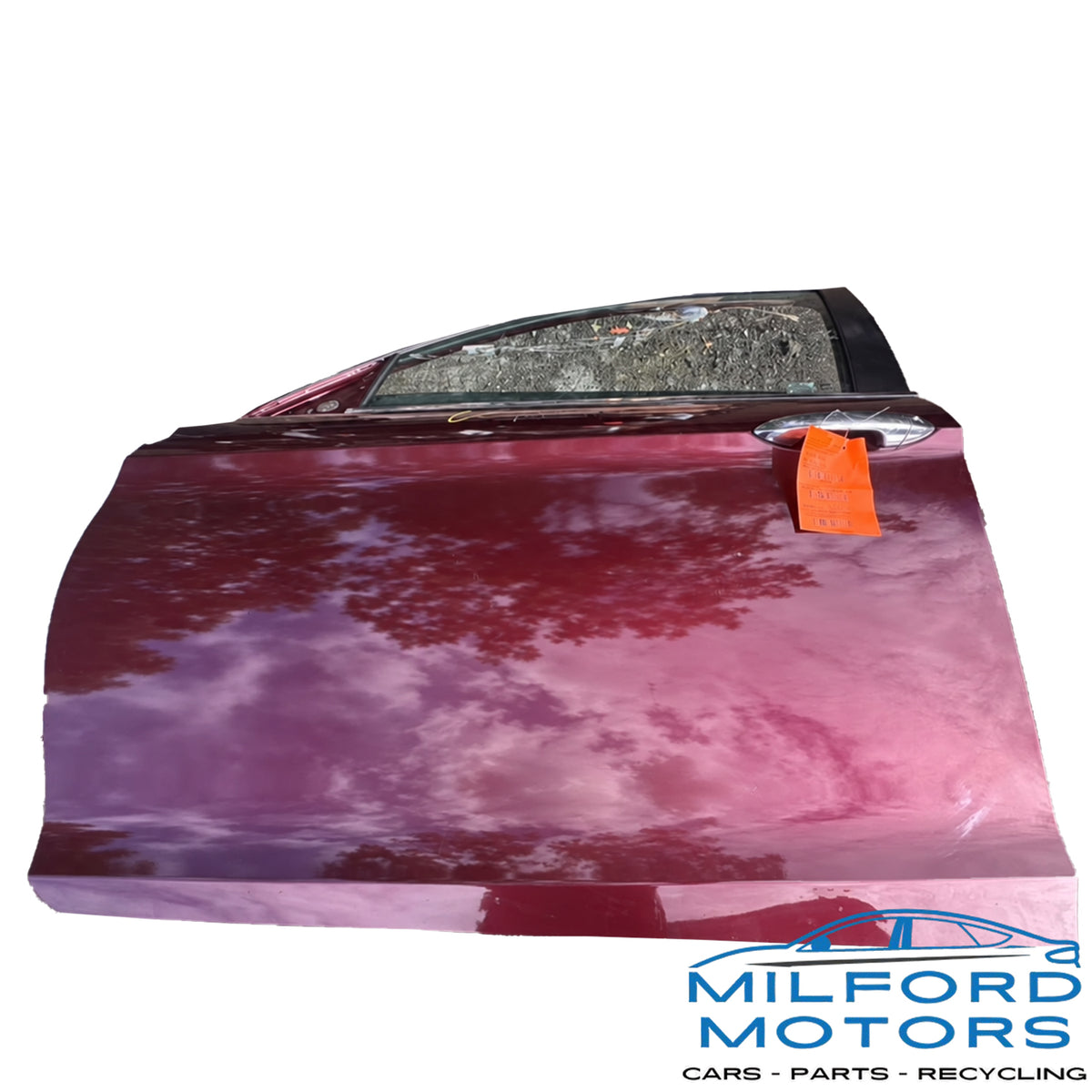 Used 2013-2017 Honda Accord Sedan OEM Left Front Driver Door Assembly Red R548P - 90,102 Miles