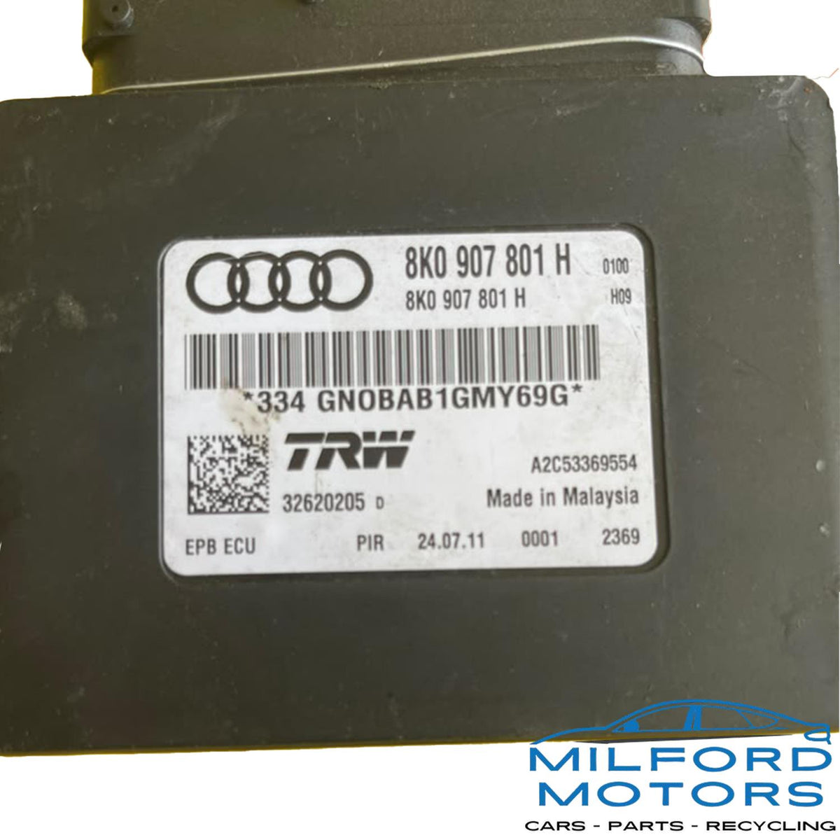2008-2012 Audi A4 A5 S4 Q5 USED Electronic Parking Brake Module 8K0907801H OEM