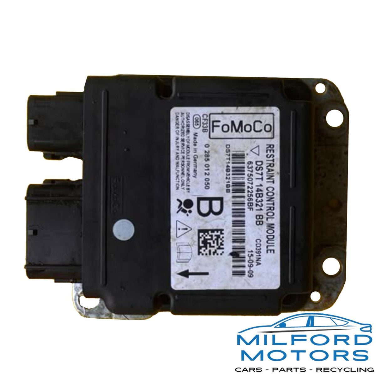 2013-2015 Ford Fusion USED SRS Air Bag Control Module OEM DS7Z-14B321-B
