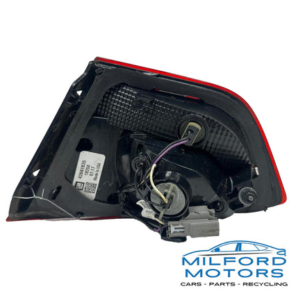 Used OEM Left Inner Tail Light Decklid Mounted Black Housing 2017–2019 Chevrolet Cruze Sedan 42641835