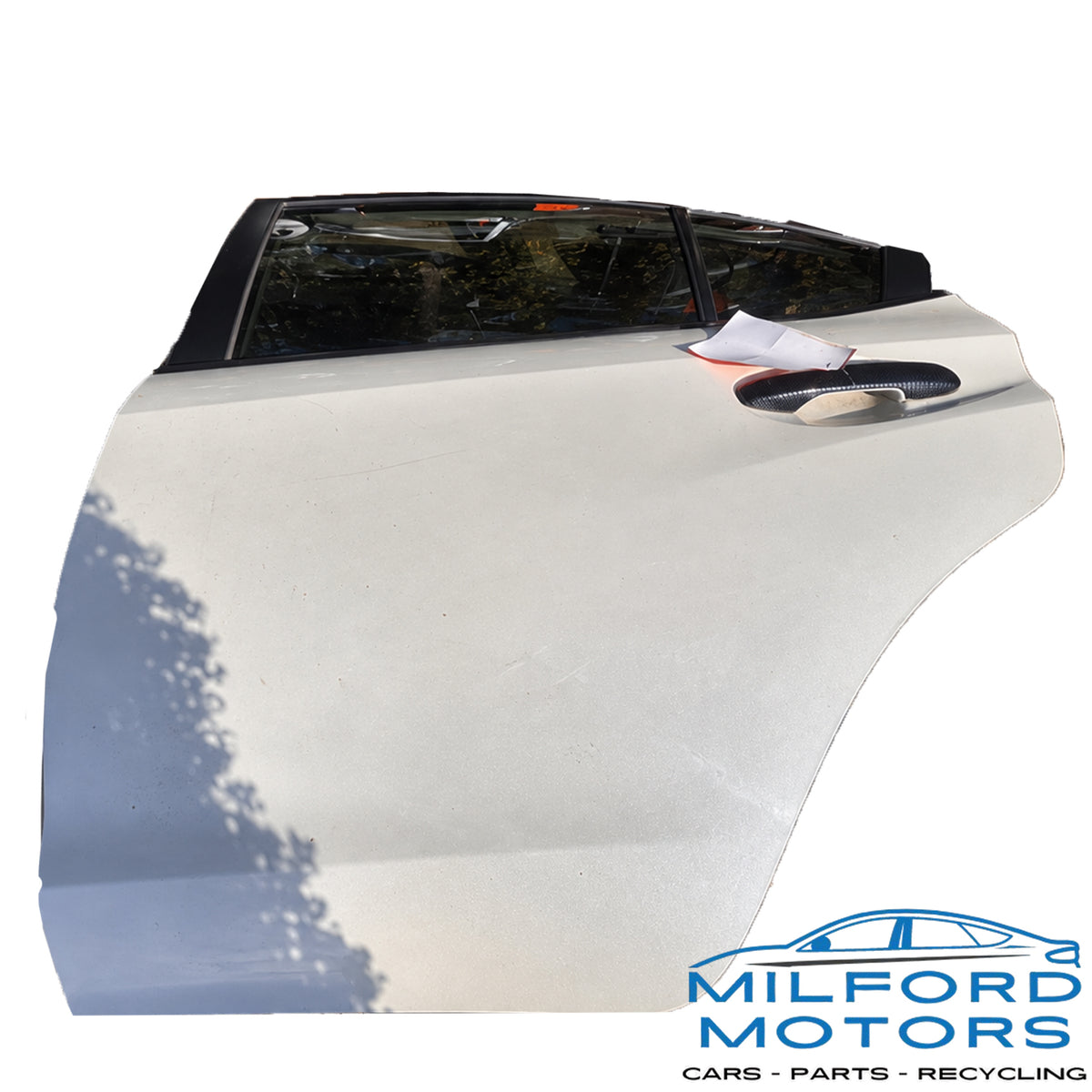 Used 2015-2021 Subaru WRX OEM Left Rear Driver Door Assembly White WHC 78,321 Miles