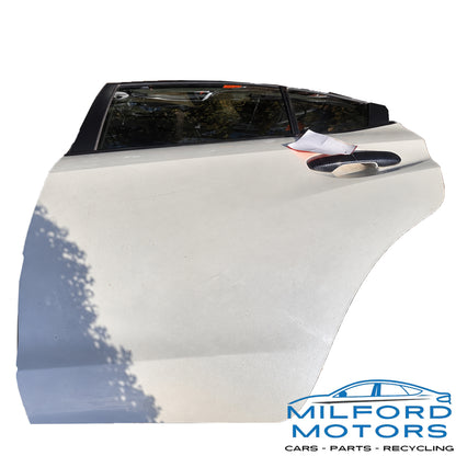 Used 2015-2021 Subaru WRX OEM Left Rear Driver Door Assembly White WHC 78,321 Miles