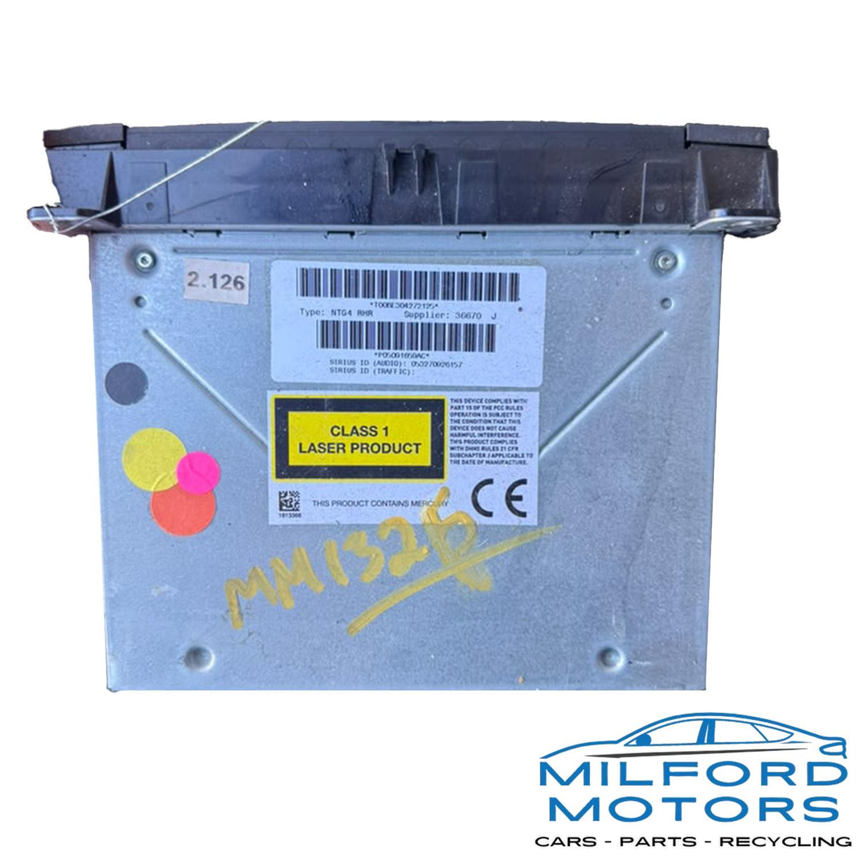 Used OEM Instrument Speedometer Cluster – 2013 Jeep Grand Cherokee 3.6L MPH 125,846 Miles