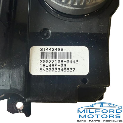 Used OEM Temperature Control Heated Seat Chrome Knobs – 2014-2018 Volvo Volvo S60 V60 XC60 2.0L  – 98,418 Miles