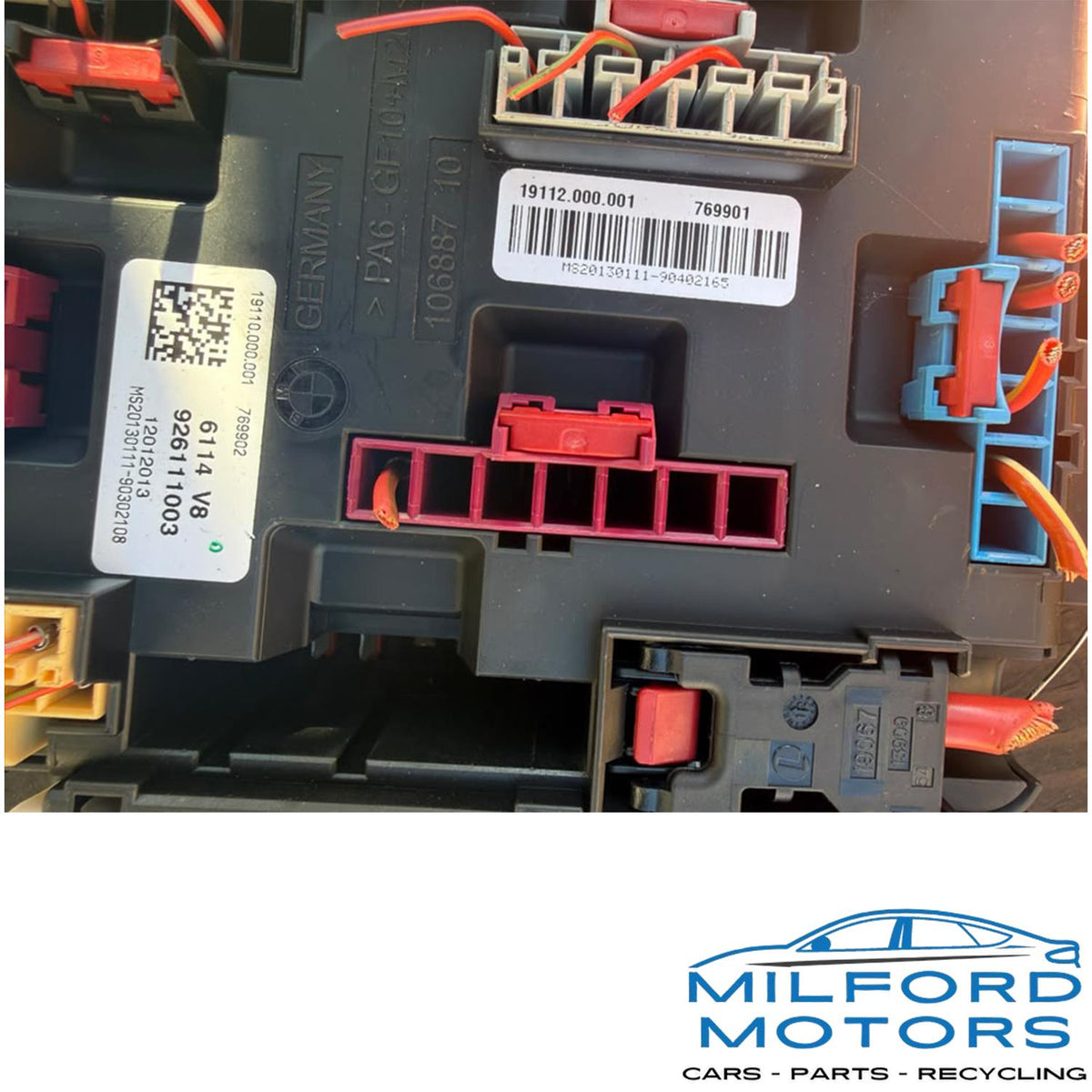 2013 BMW 328i Rear Fuse Relay Box Power Distribution Block OEM