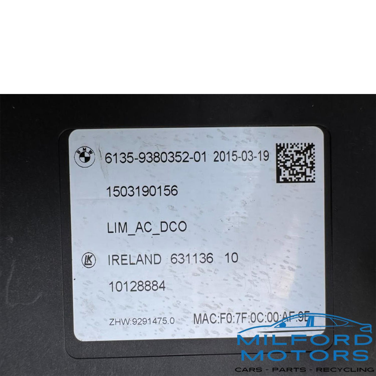 2014-20217 BMW i3 Charge Module / Power Supply – 59,875 Miles