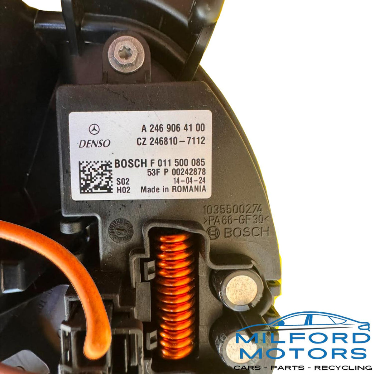 Used OEM 2013-2015 Mercedes-Benz Front Blower motor 82K Miles