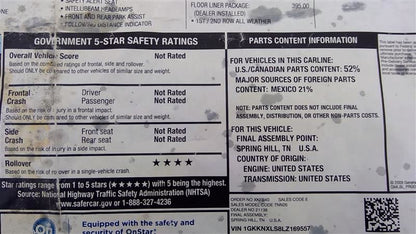 Used GM 3.6L LGX V6 Engine – 38,049 Miles