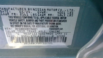 Used 2020-2025 Nissan Sentra 2.0L MR20DD Engine