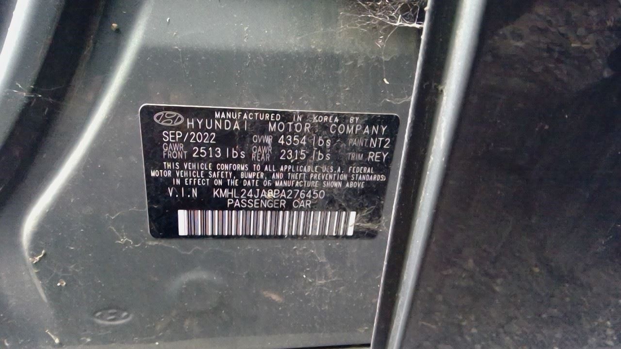 Used 2023 Hyundai Sonata 2.5L Smartstream Engine – 19,088 Miles