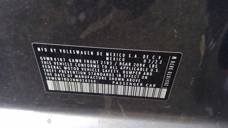 Used 2022-2024 Volkswagen Jetta Taos 1.5L TSI Engine
