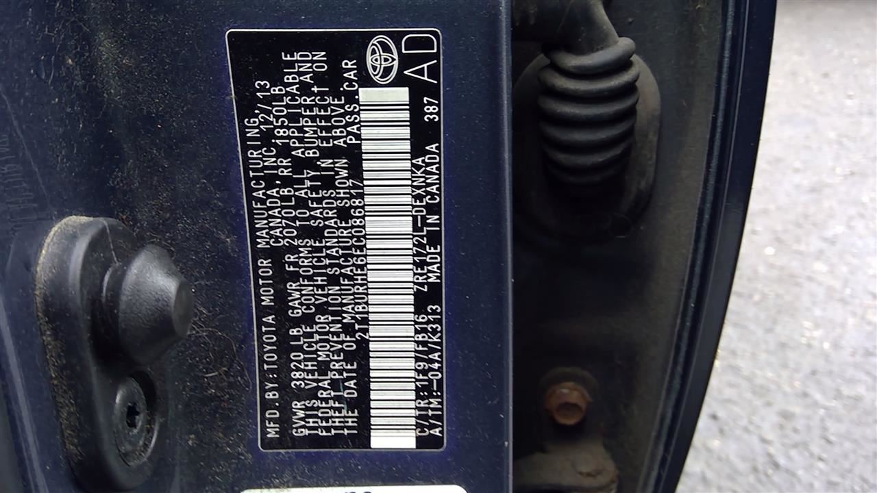 Used 2011-2016 Corolla Matrix 1.8L Engine – 2ZR-FE (149,000 Miles)