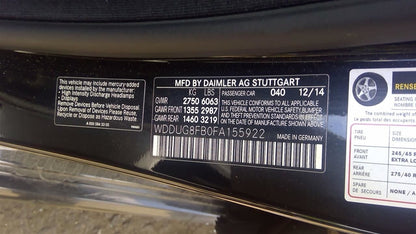 Used 2014-2015 Mercedes-Benz S550 AWD 4.6L Twin Turbo V8 Engine (M278)