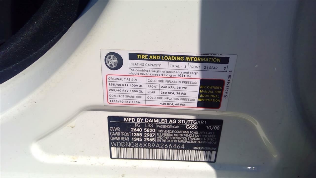 Used 2009 Mercedes-Benz S550 / CL550 5.5L V8 Engine (M273)