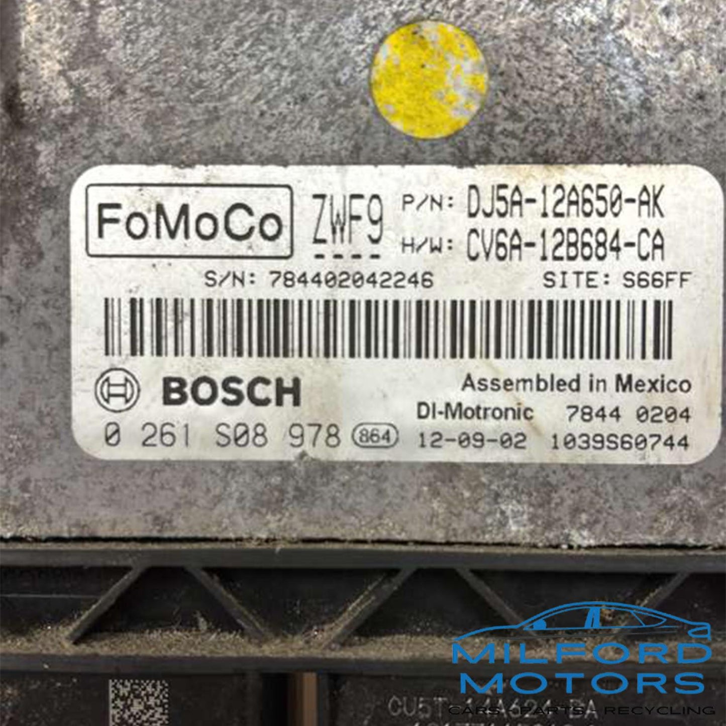 2013-2016 Ford Escape Taurus Transit Connect ECM ECU OEM CV6Z-12A650-CA 124K Miles