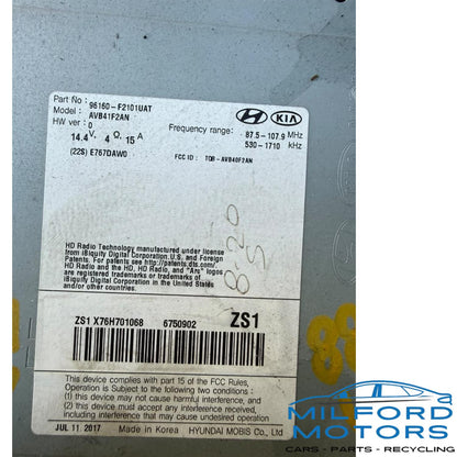 Used OEM Radio Audio Receiver – 2017–2018 Hyundai Elantra Sedan (US Market) 96160F2100UAT