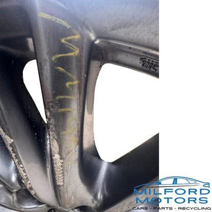Used 2019–2021 Mazda CX-5 17x7 Alloy Wheel — 15 Spoke — Gray Metallic — 5 Lug — OEM 9965C77070 / 9965C67070