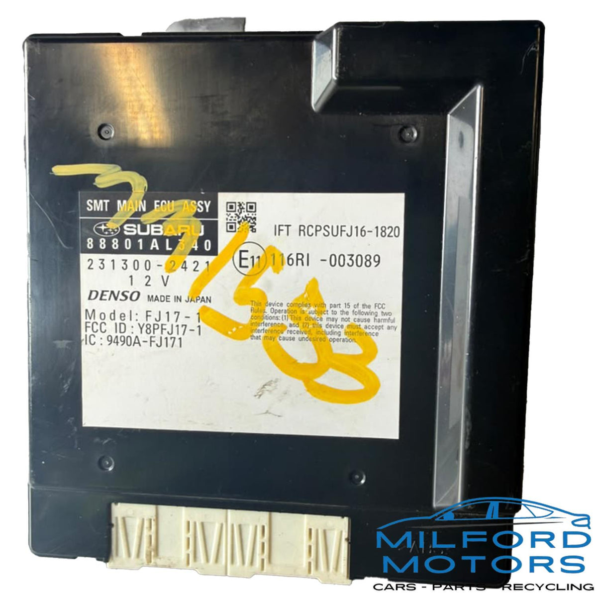 Used OEM Chassis Theft-Locking Control Module (88801AL340) – 2018 Subaru Legacy 3.6L