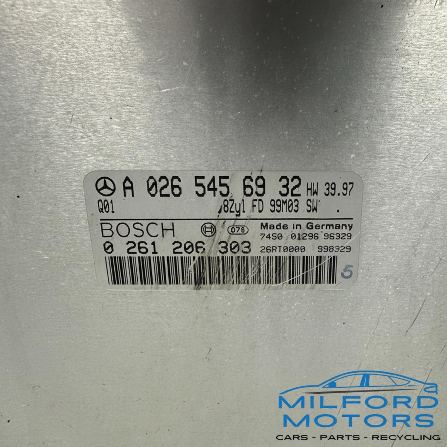 OEM Mercedes-Benz ECM PCM Engine Computer 0265456932 Fits 1999-2006 S-Class E430 S500 CLK430 SL500