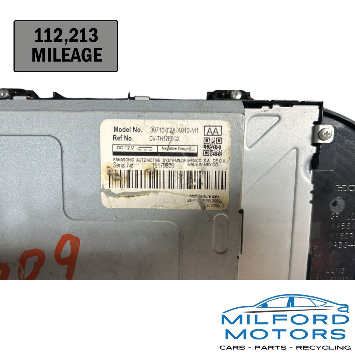 OEM 2010 Subaru Forester Instrument Cluster Speedometer MPH AT 85021SC950 - 112,213 Miles