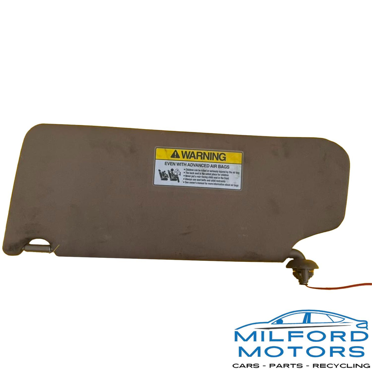 2009-2015 Honda Pilot Right RH Illuminated Sun Visor Gray w/ Mirror & Lamp 116K Miles