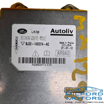 2012-2013 Land Rover Range Rover Evoque USED SRS Air Bag Control Module OEM LR032045