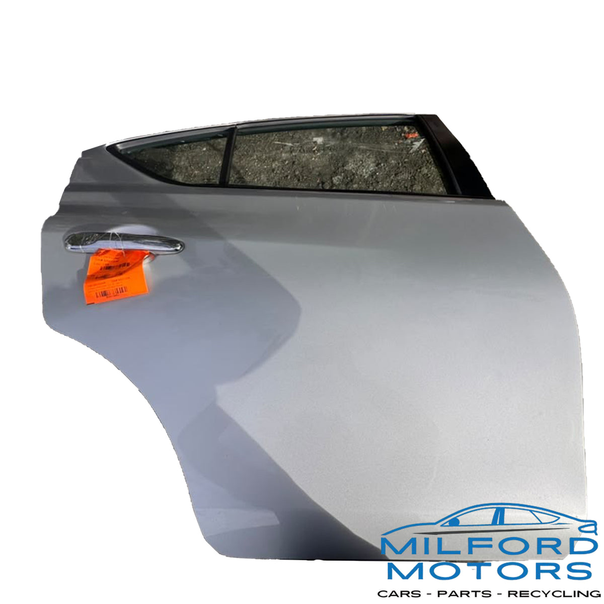 Used Right Rear Electric Door Panel Silver K23 Fits 2012-2019 Nissan Versa Sedan 46,287 Miles