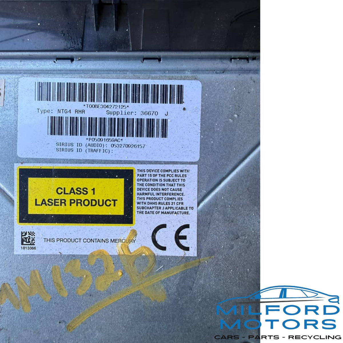 Used OEM Instrument Speedometer Cluster – 2013 Jeep Grand Cherokee 3.6L MPH 125,846 Miles