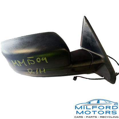 Used OEM Right Passenger Side Power Mirror Ram 1500 2013–2024 Classic / Ram 2500 2015–2018 Black Textured 6x9"
