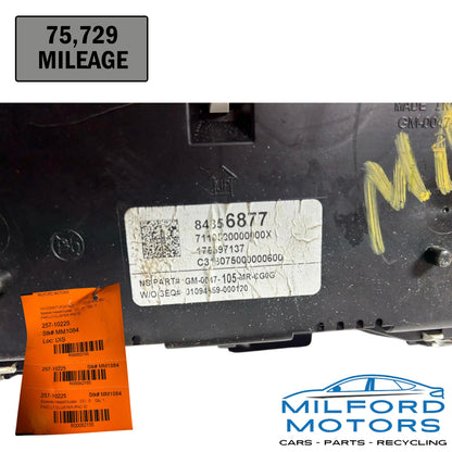 OEM 2017-2018 Chevrolet Malibu Instrument Cluster Speedometer MPH Multi-Color Display 84356877 / 84444610 - 75,729 Miles