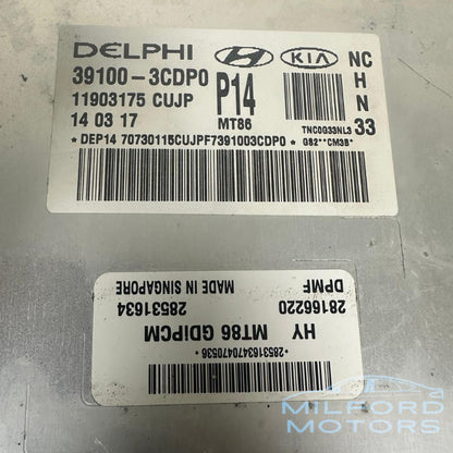 2017-2018 Hyundai Santa Fe 3.3L ECM ECU Engine Computer OEM 39100-3CDP0 117K Miles