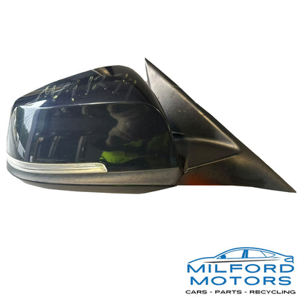 Used OEM 2013-2014 BMW 320i 328i 330e 335i 340i Passenger Right Side View Mirror – Blue – 109,875 Miles