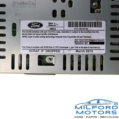 Used OEM AM/FM CD MP3 Radio Audio Receiver – 2015–2018 Ford Edge – FT4T-19C107-KA