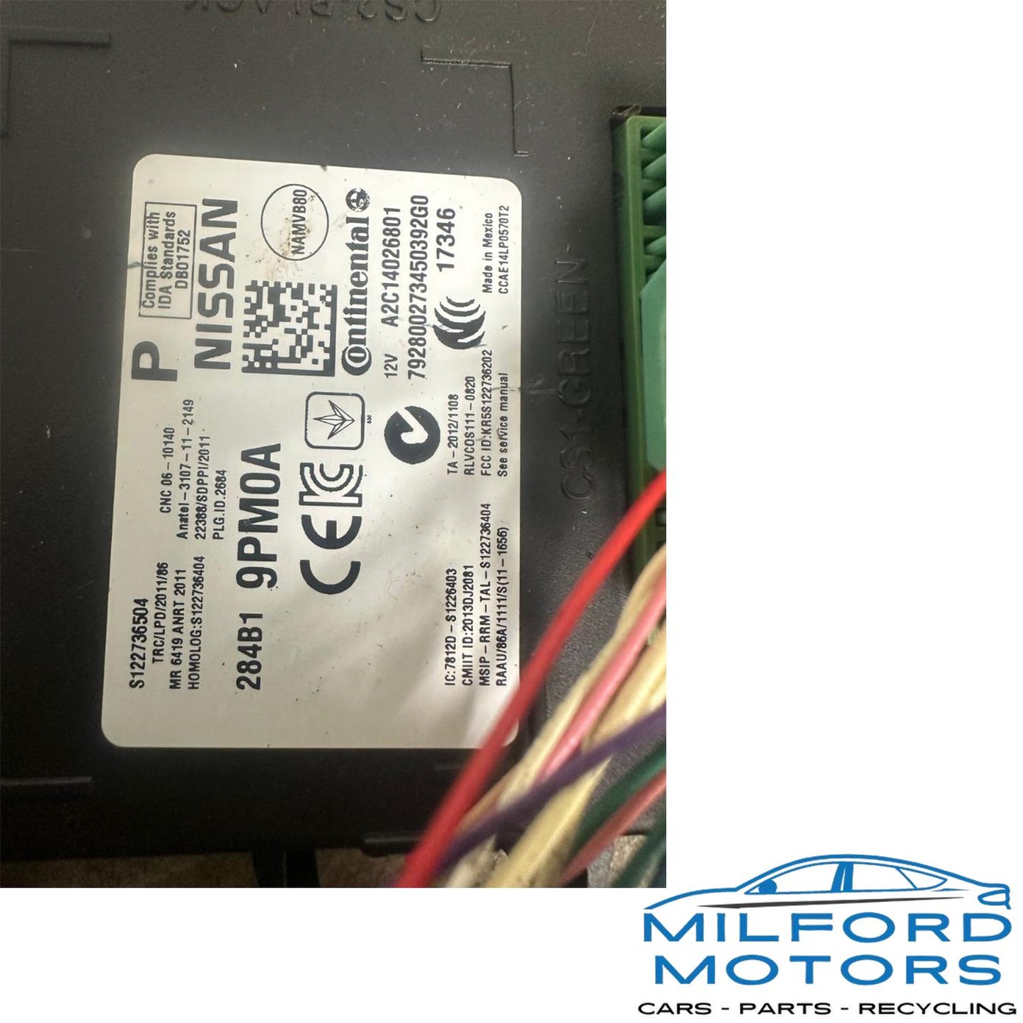 OEM 2017-2018 Nissan Pathfinder Infiniti QX60 Body Control Module BCM 284B1-9PM0A