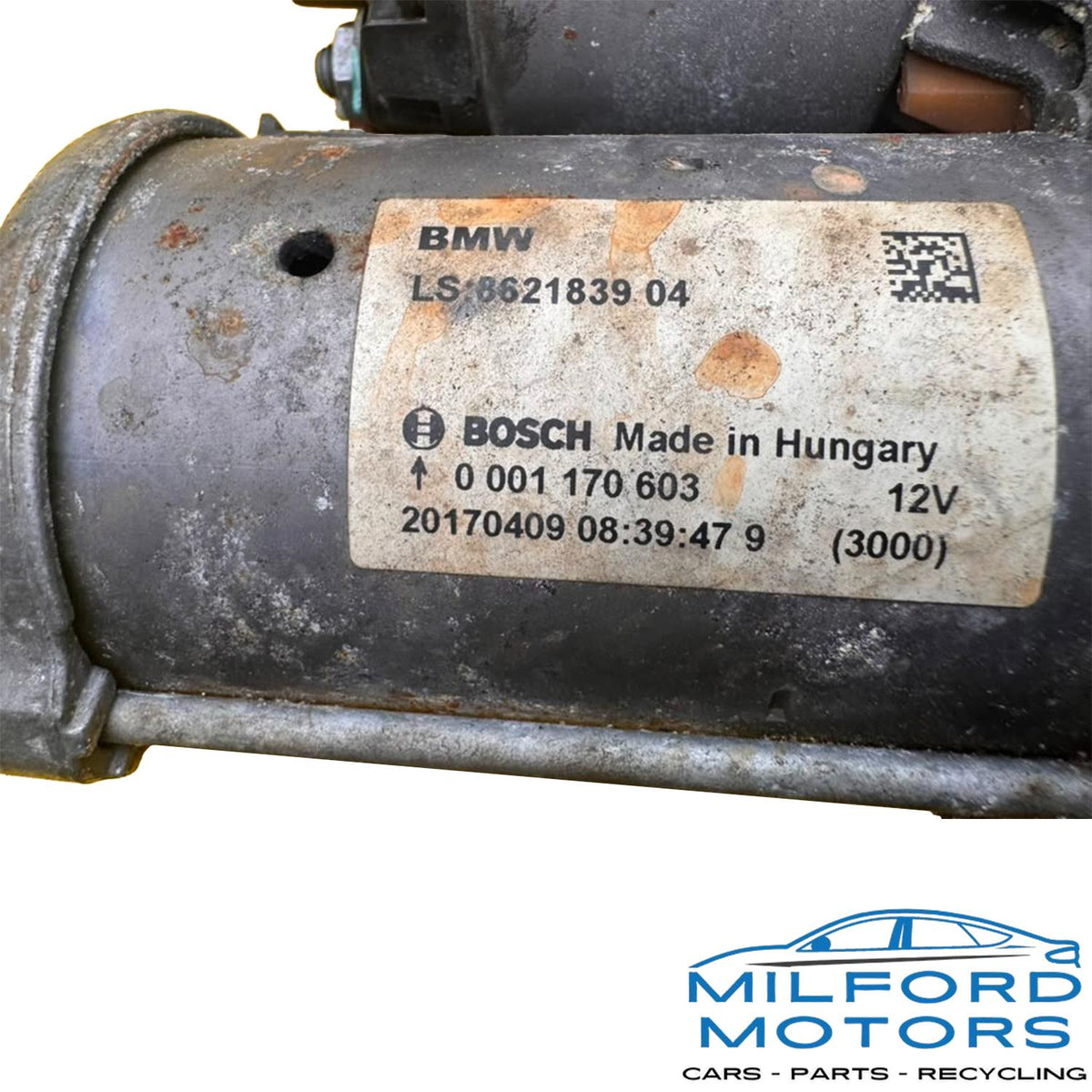 2012-2018 BMW Starter Motor 12418614519 Reman 228i 320i 328i 428i 528i X1 X3 X4 109k Miles