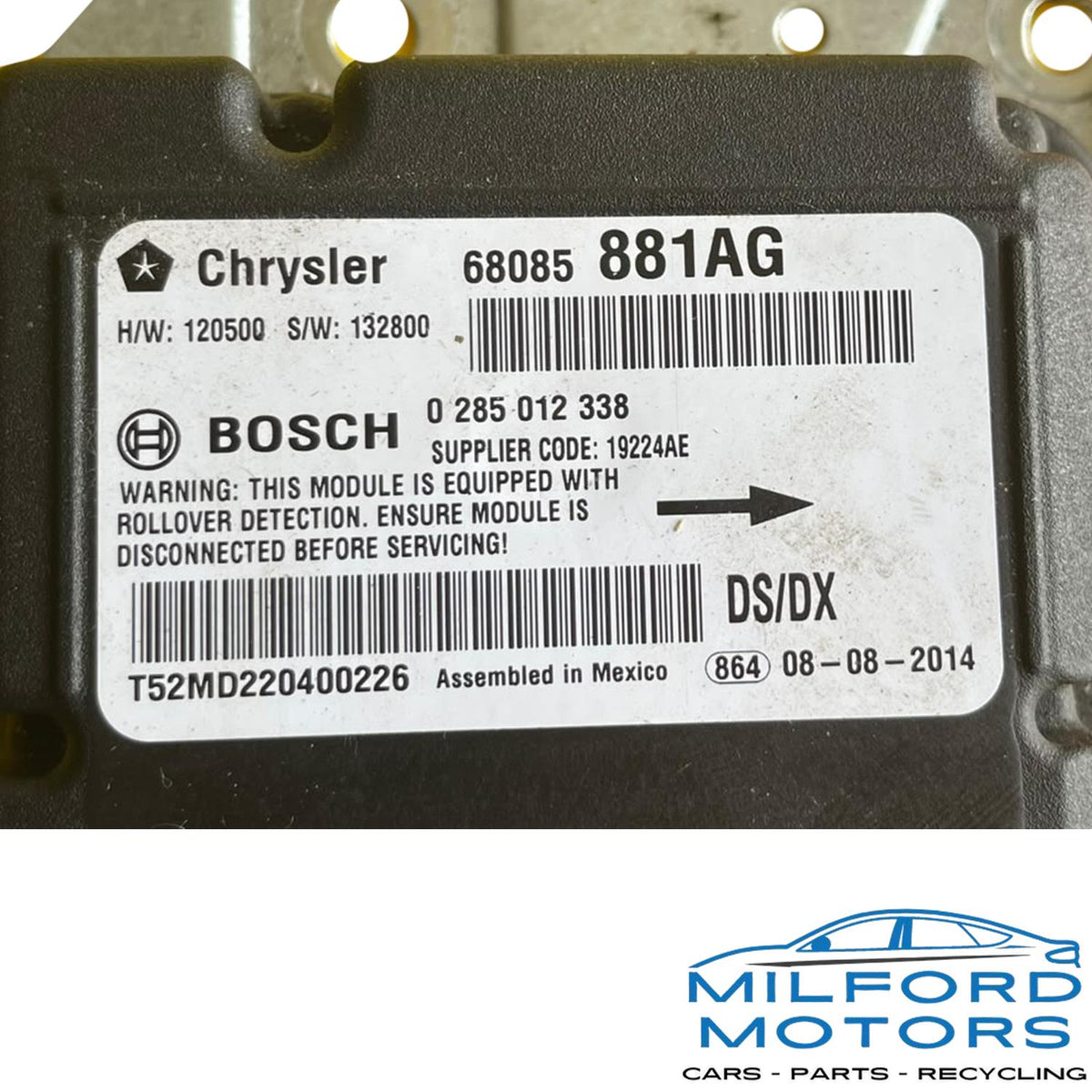 2013-2024 Ram 1500 Classic USED SRS Airbag Control Module 68346715AC OEM