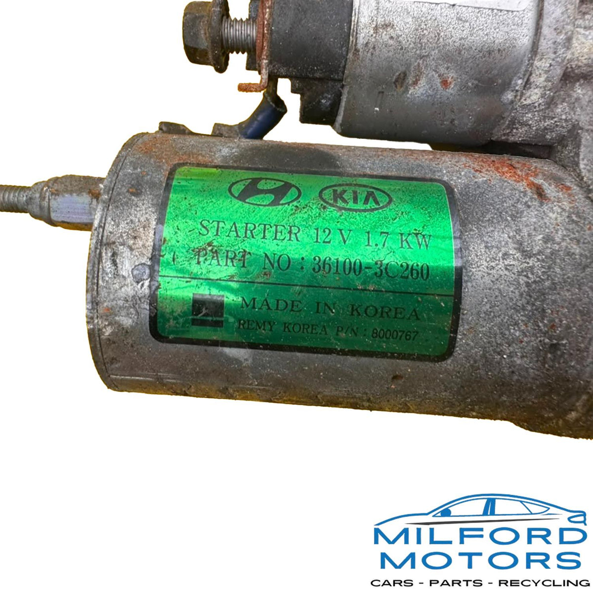 2015-2021 Hyundai Kia Starter Motor 36100-3C260 1.7kW Azera Cadenza Santa Fe Sorento