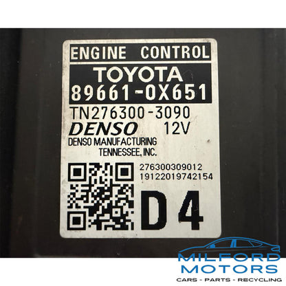 2020 Toyota Camry 2.5L A25A-FKS ECM ECU Engine Computer OEM 89661-0X652 41K Miles