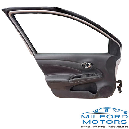 2012–2019 Nissan Versa Sedan Front Left Driver Door Assembly — 46,287 Miles