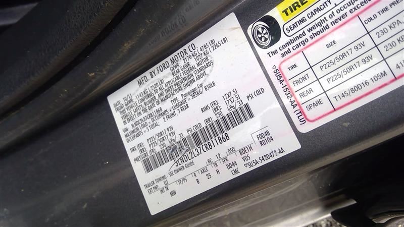 Used Hybrid CVT Automatic Transmission 141,026 Miles – 2011-2012 Ford Fusion Lincoln MKZ Mercury Milan 2.5L